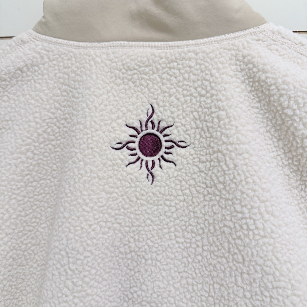 The North Face Cragmont 1/4-Snap Fleece Pullover in cream Engraved Vail 2022 L - Picture 7 of 10